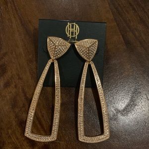 House of Harlow 1960 door knocker earrings new!